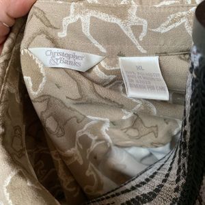 Christopher & Banks Tops - Horse button down top Christopher & Banks Tops - Horse button down top
